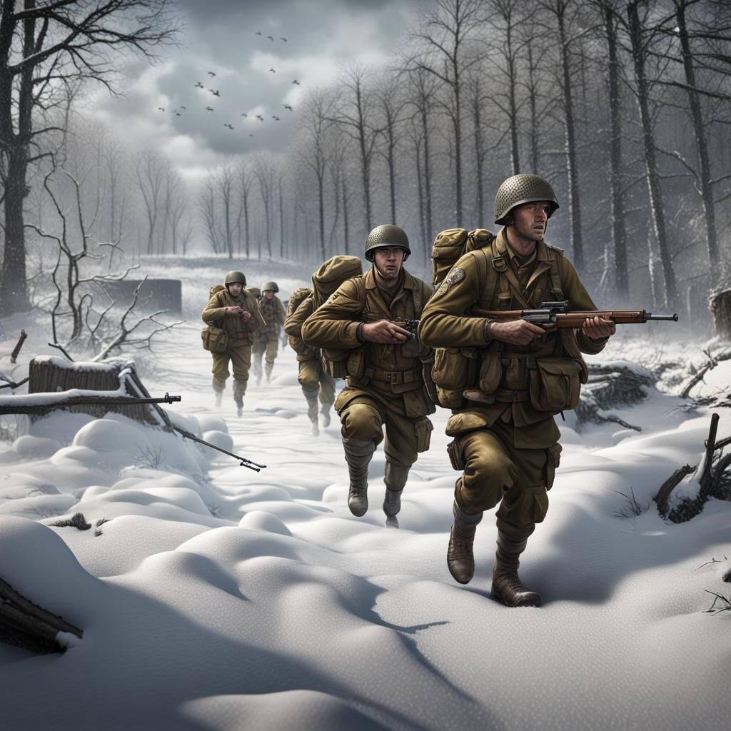 101st Airborne Defending Bastogne: Winter 1944