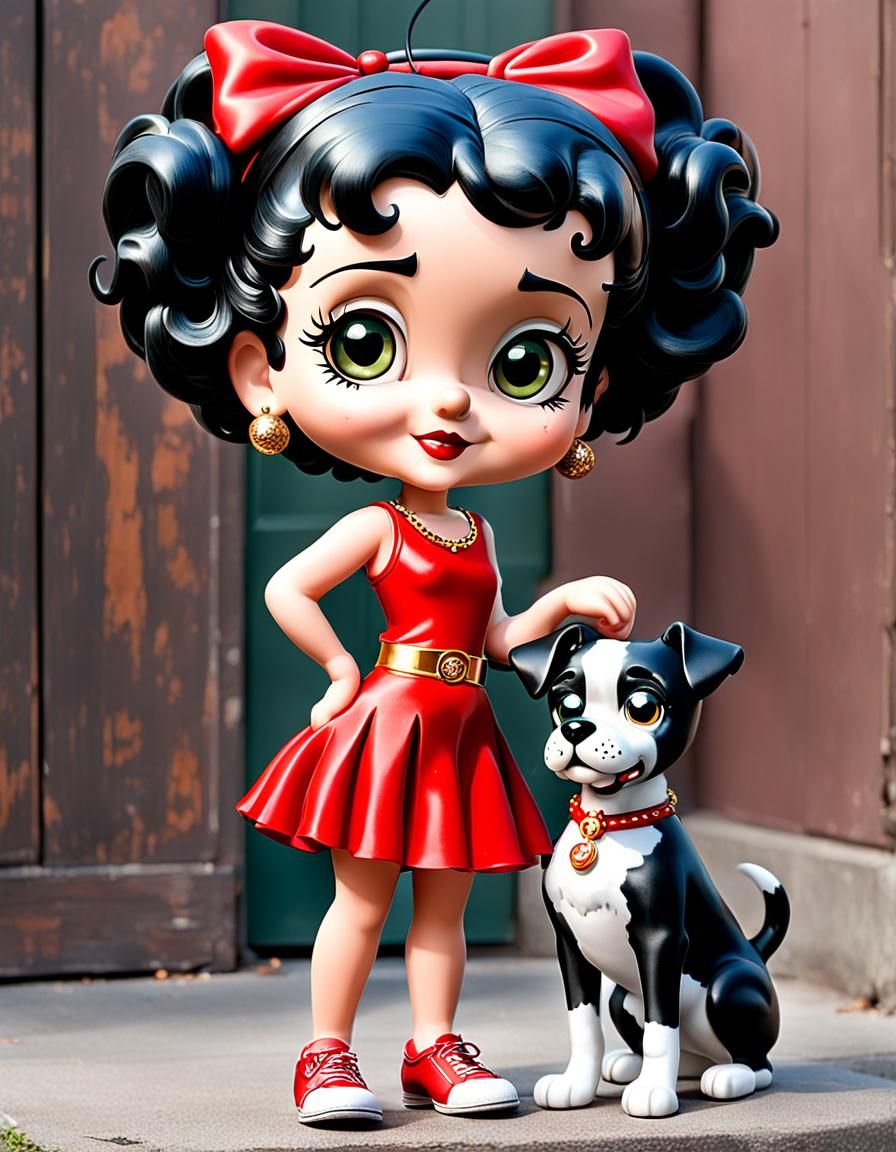 Betty Boop and Dog Generated by AI