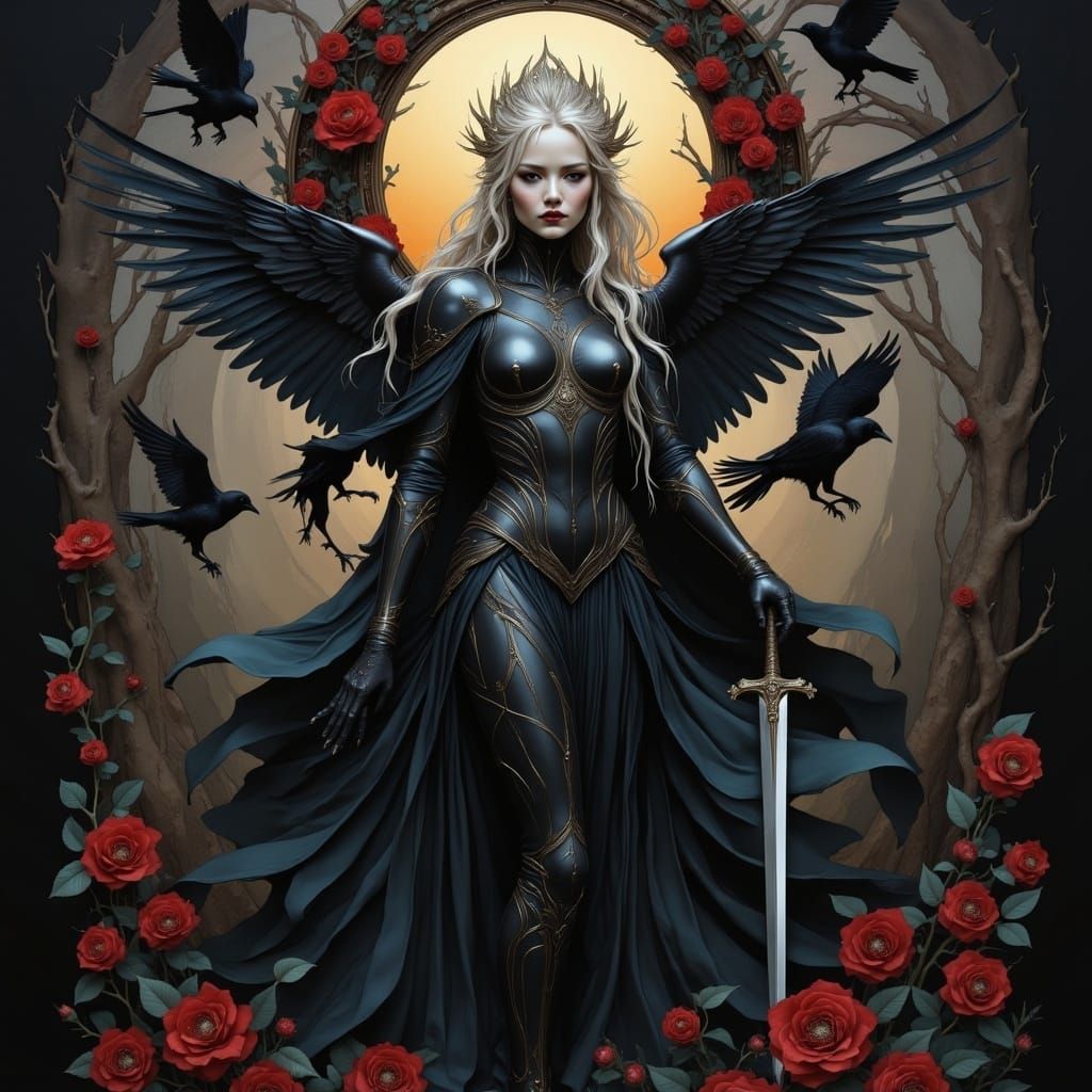 Sovereign Rose Knight in Twilight Armor