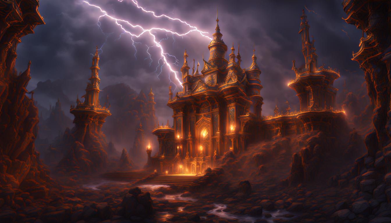 Empress of Lightning: Detailed Fantasy Concept Art