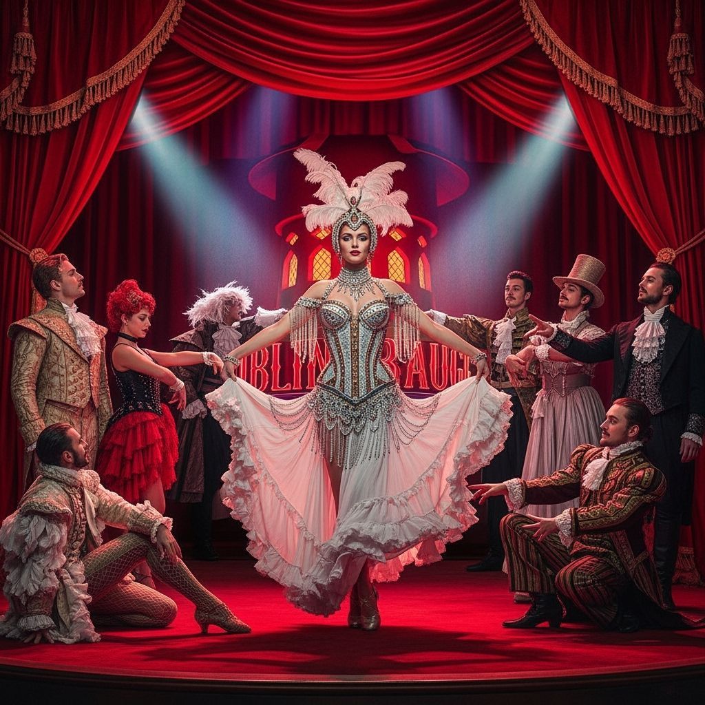 Moulin Rouge Stage Show in Hyperrealistic Style