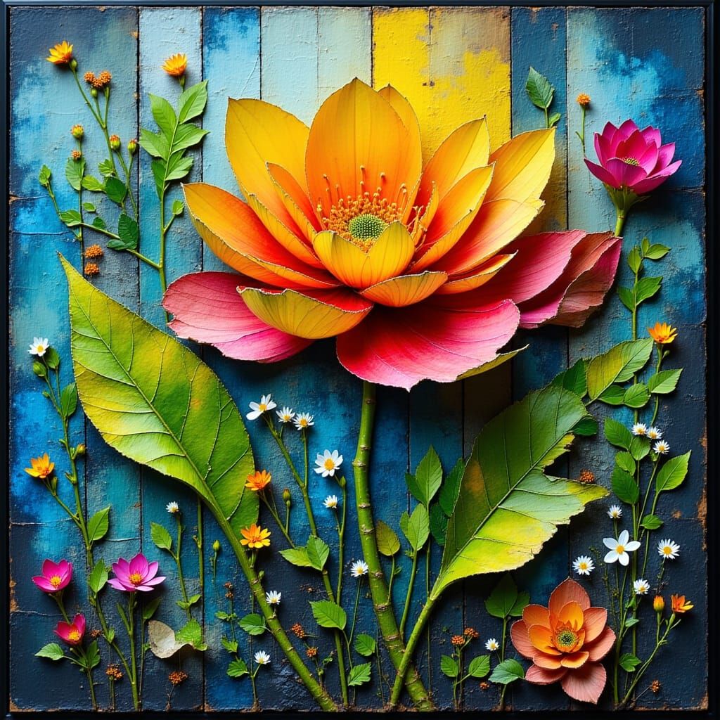 Vibrant Jungle Flower in Bloom