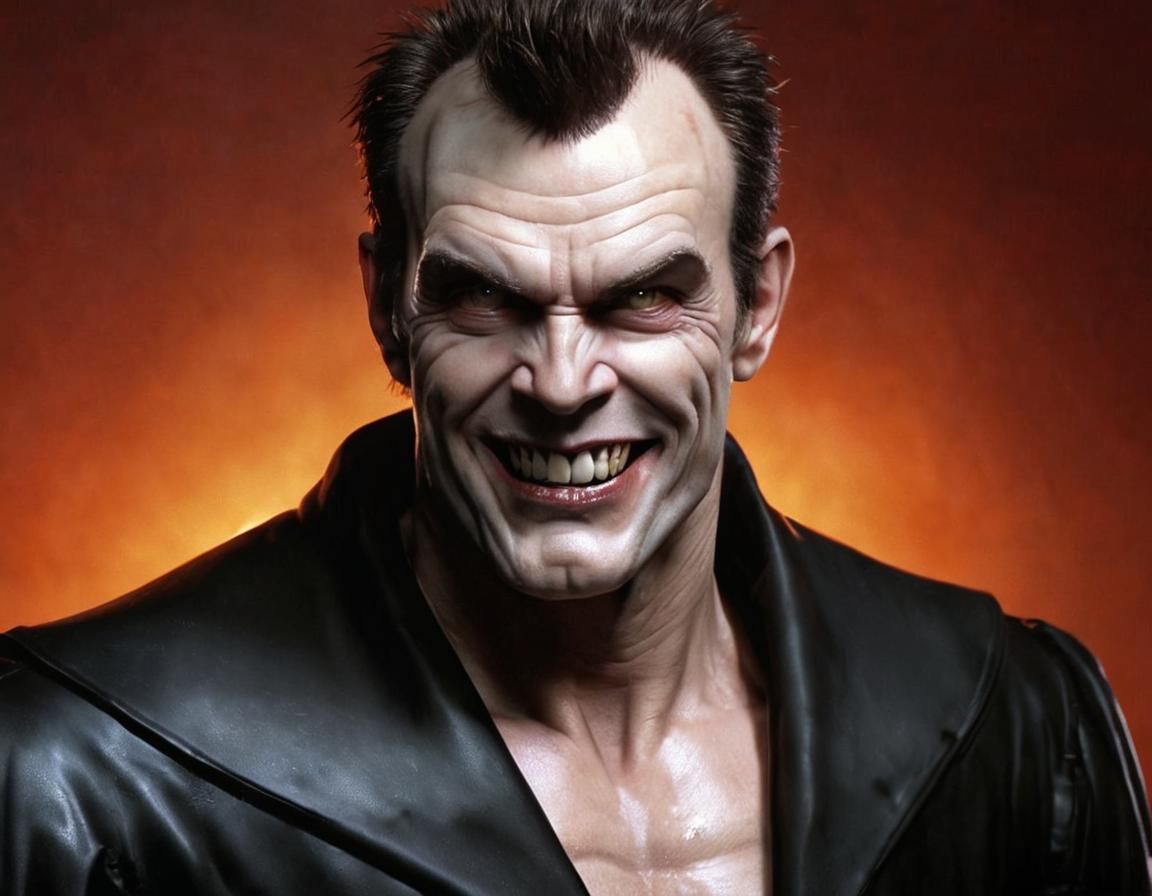 Wishmaster Close-Up with Evil Grin in Photorealistic Style