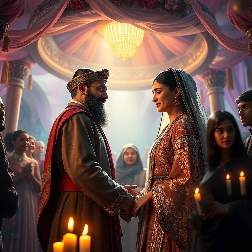 Jacob and Leah's Wedding: A Matte Painting