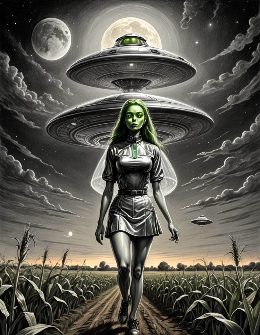 My Alien Bride! -- Charcoal