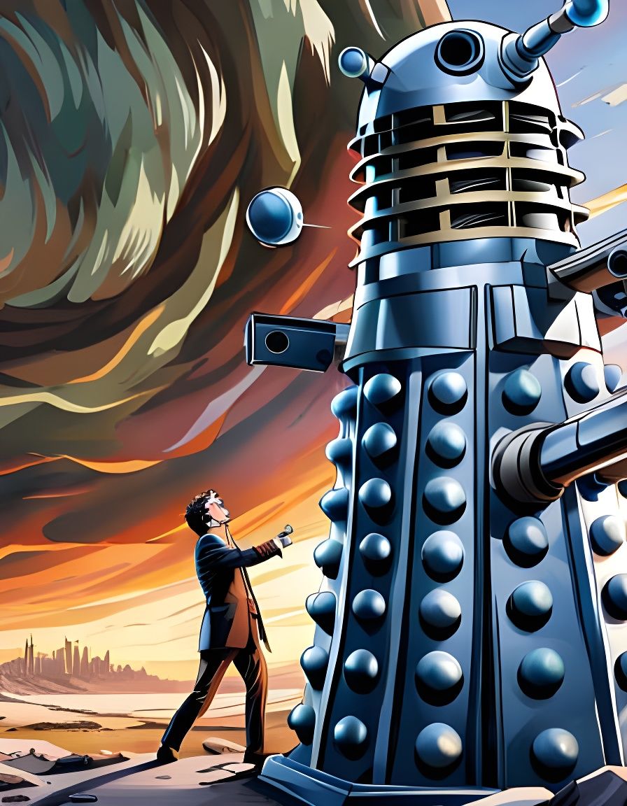 Dalek Illustration from Doctor Who