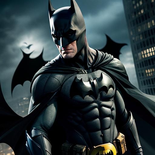 Batman Silhouette in the Night