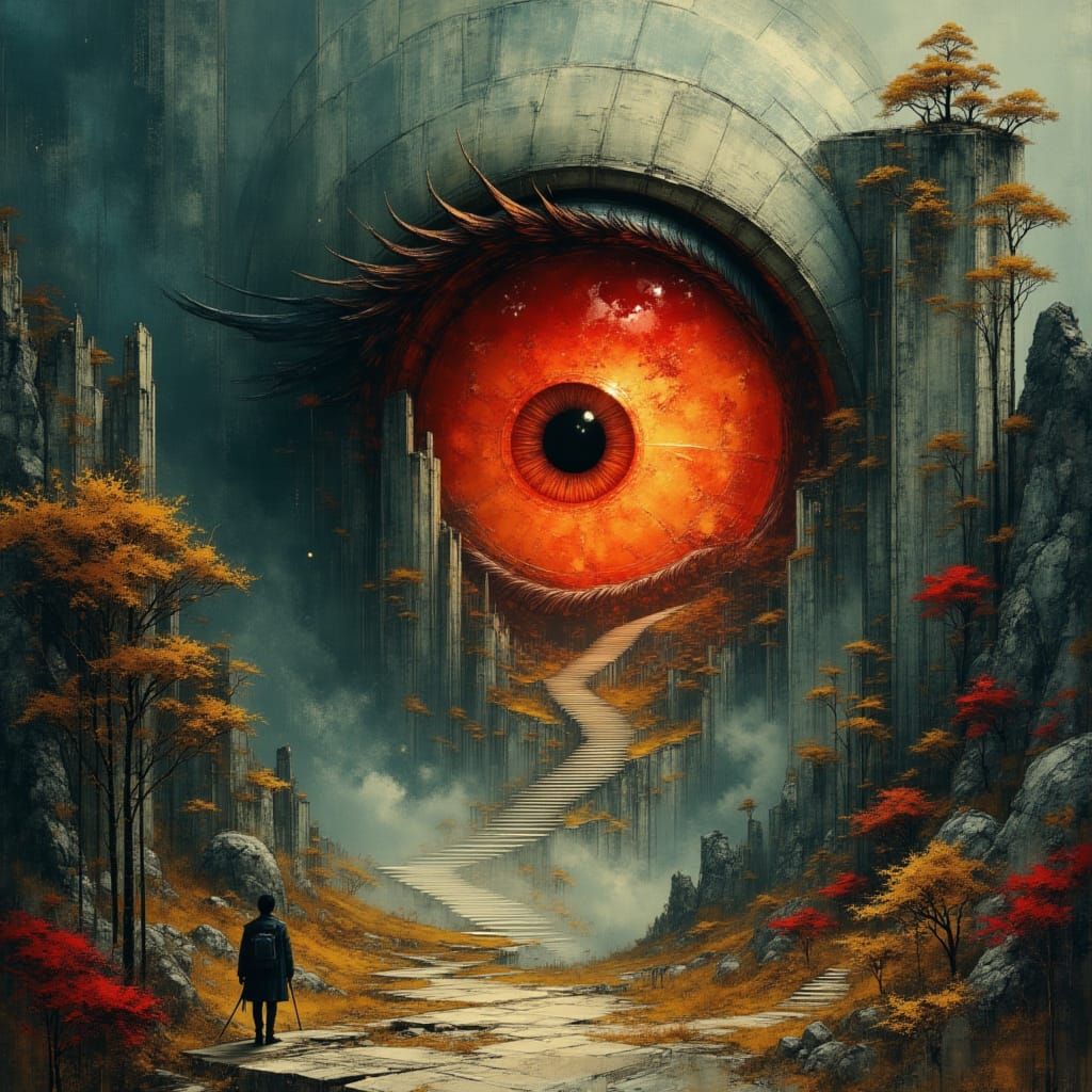 Colossal Evil Eye Erupts From Ground Terrifying Hikers