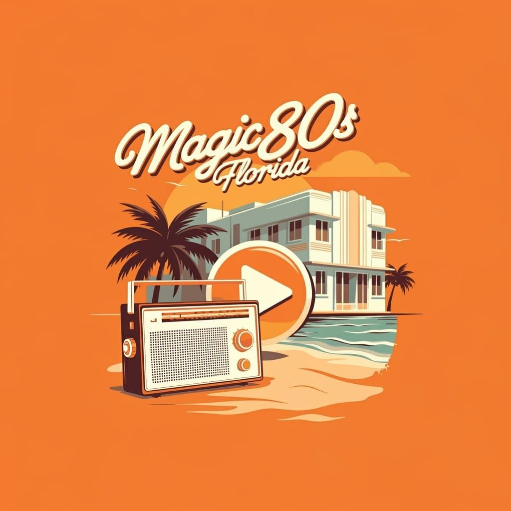 Magic 80s Florida: Retro-Style Radio Station Advertisement