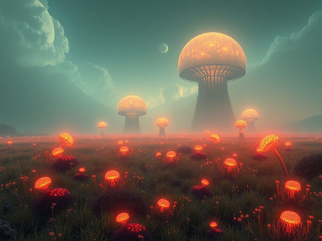 Ethereal Dreamscape in Dark Fantasy Style