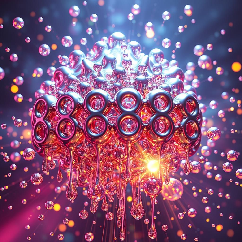 Fourteen-Dimensional Bubbles Exploding in Light