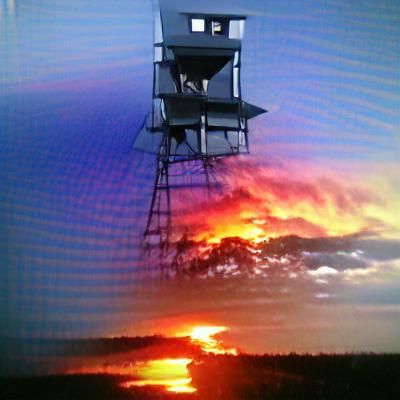 Fire Watch Tower at Sunset