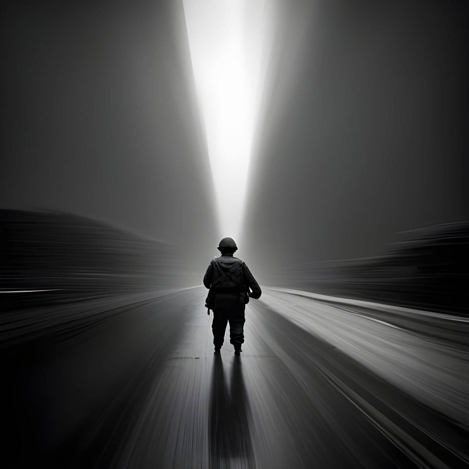 Soldier Walking Into The Unknown (Continued)