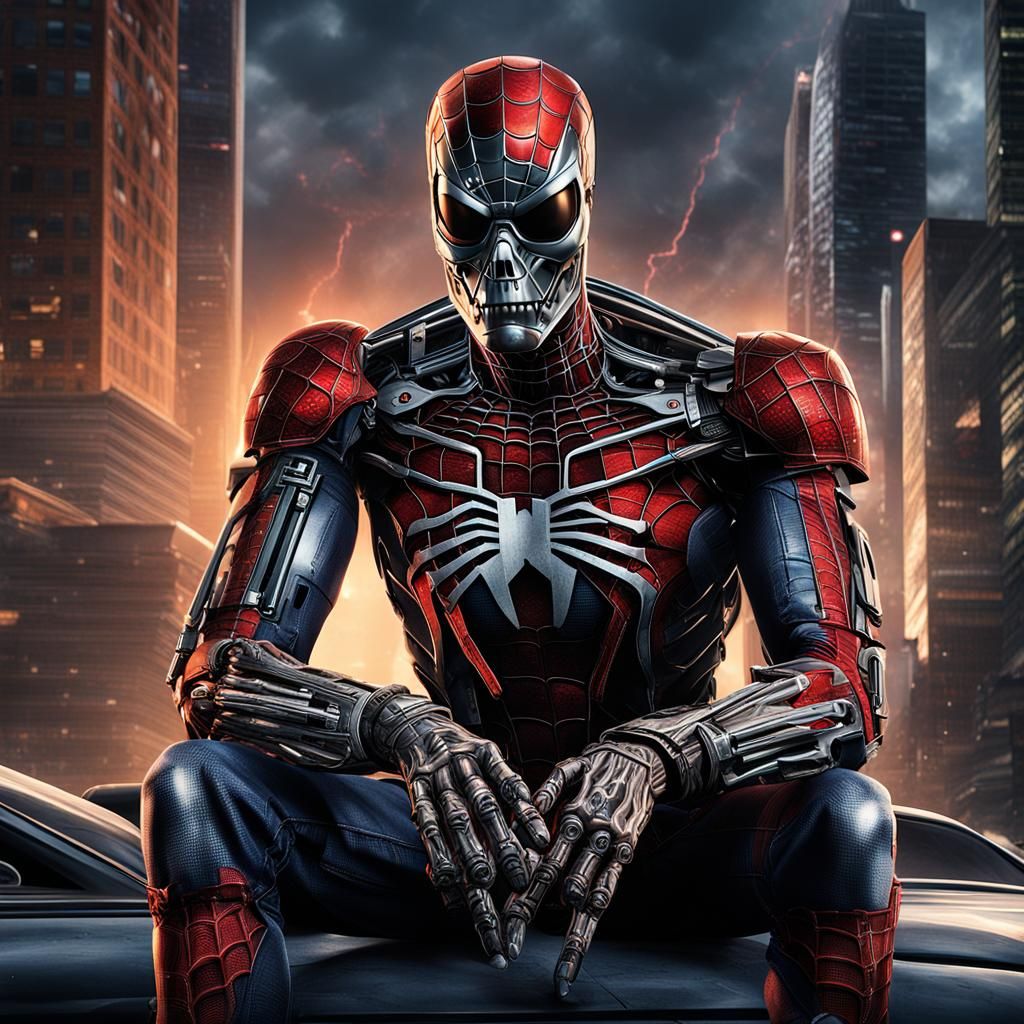 Spider-Man and Terminator Card Game