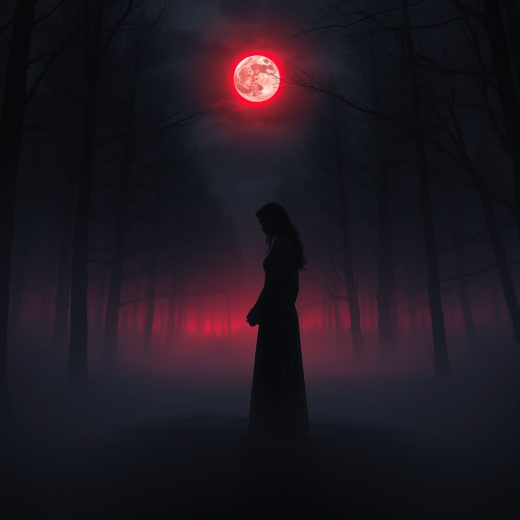 Twilight: Edward and Bella in Ominous Forest