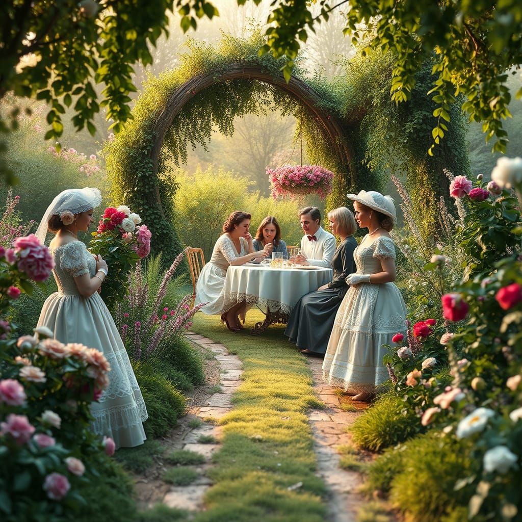 Enchanted Garden Tea Party in Storybook Style
