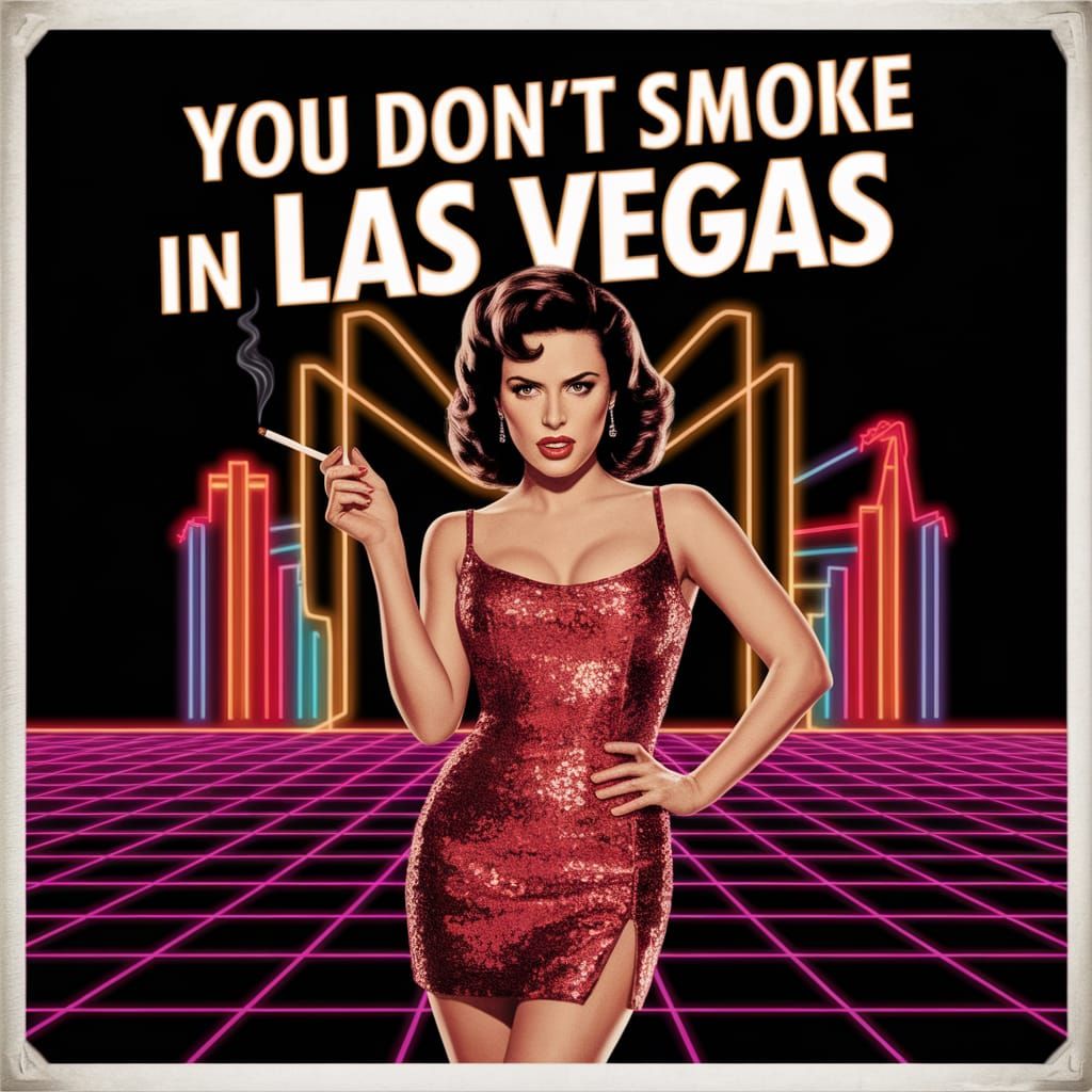Vintage Movie Poster: You Don't Smoke in Las Vegas