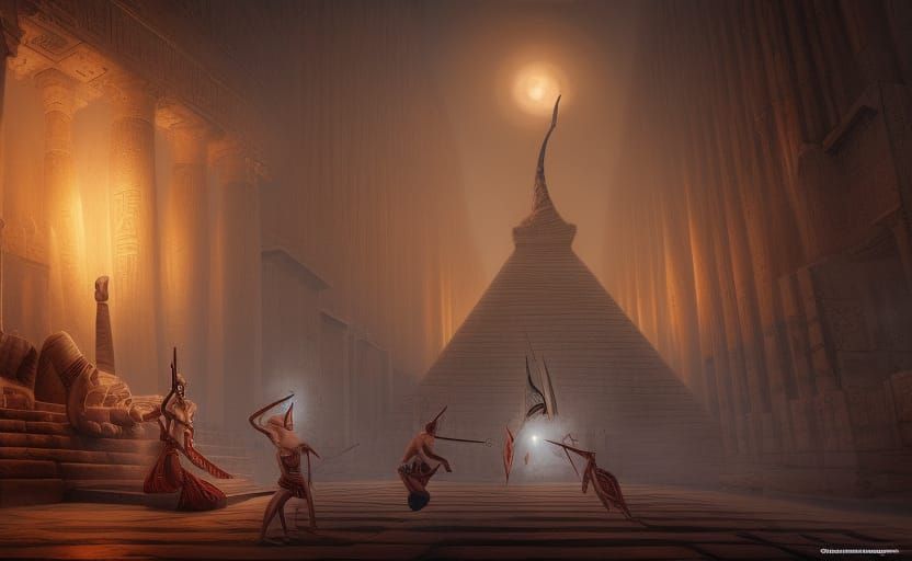 Hyper-Realistic Egyptian Attack on Temple in Unreal Engine