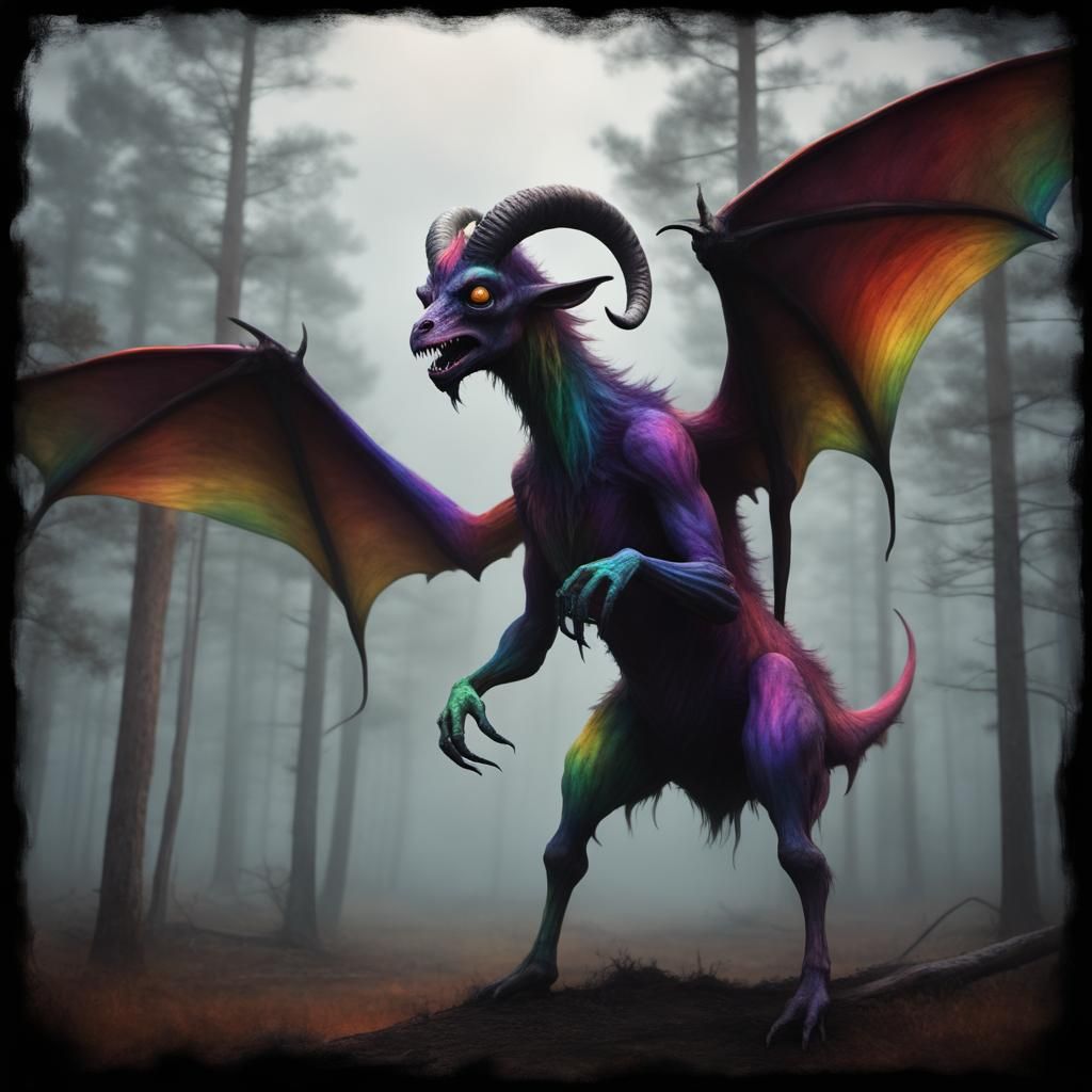 Rainbow Jersey Devil in Foggy Pine Barrens