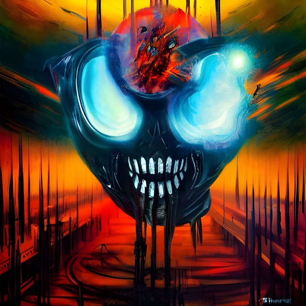 Sinister Impressionistic Painting: The Unholy