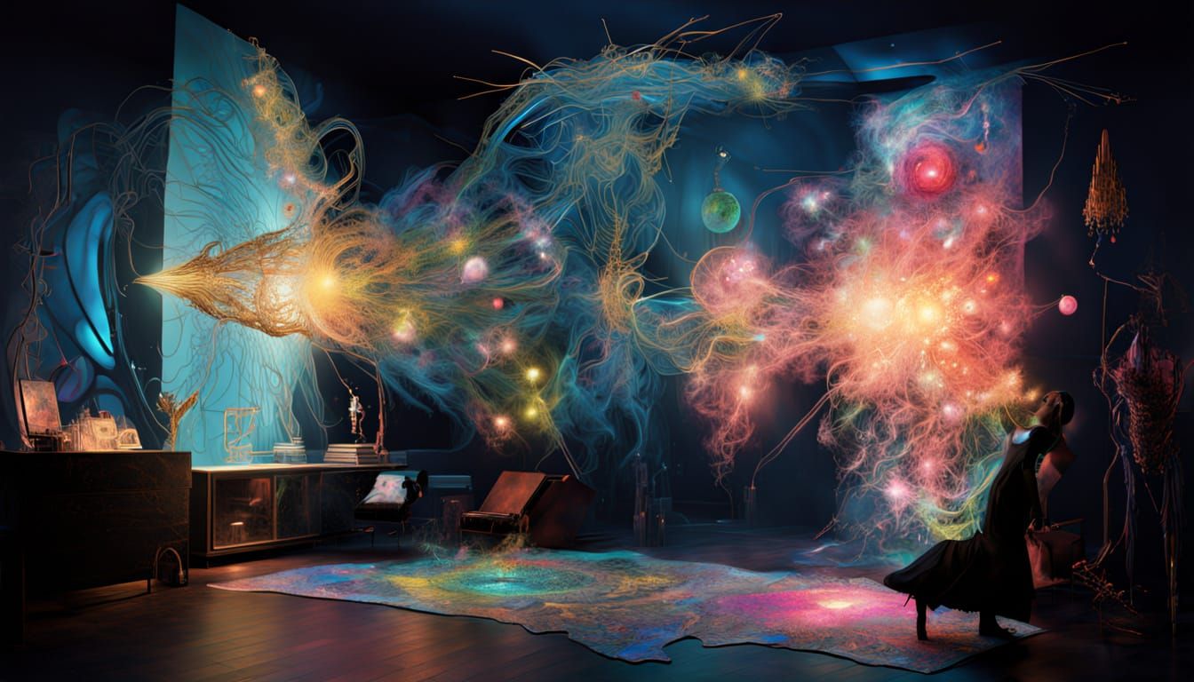 metalorganic siphonophore 3D  fractal chromoshadow surrealas...