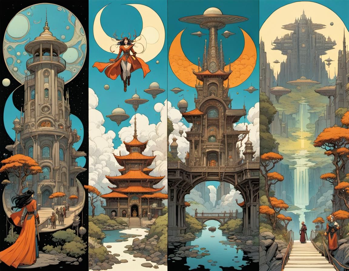 Biomechanical Muses Explore Post-Apocalypse as Comic Art