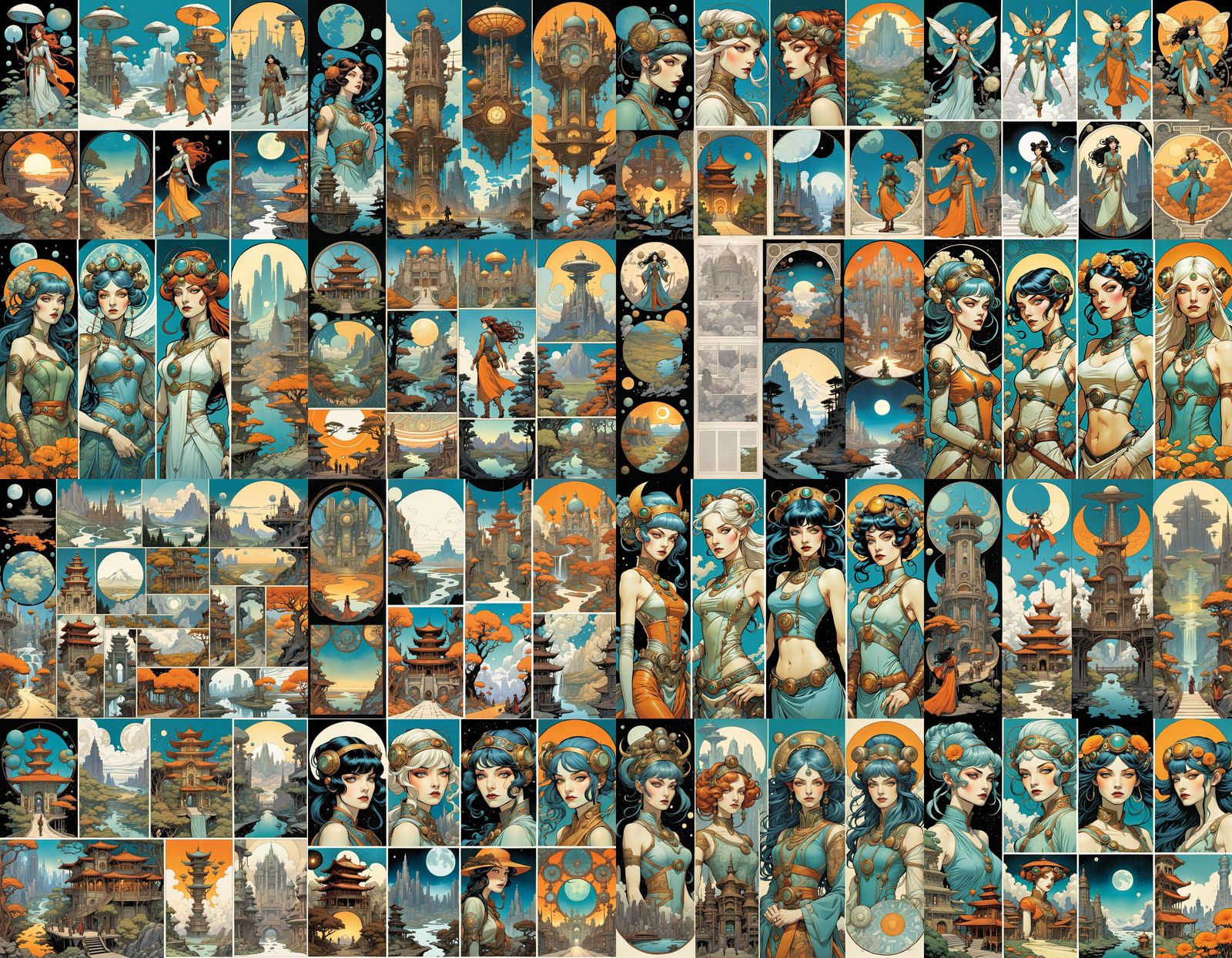 Biomechanical Muses in Post-Apocalyptic Comic Art