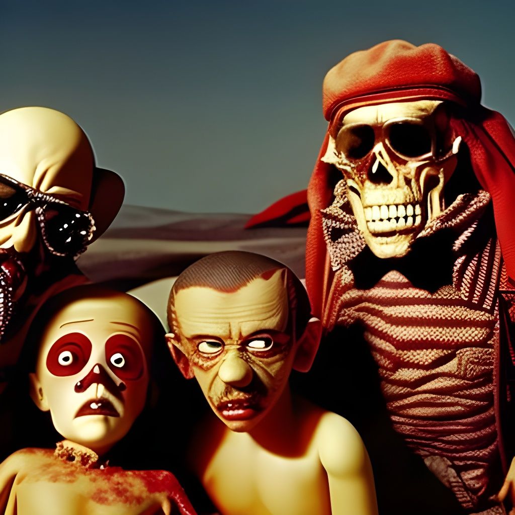 Photorealistic Horror: Decayed Dolls in Acid Bath