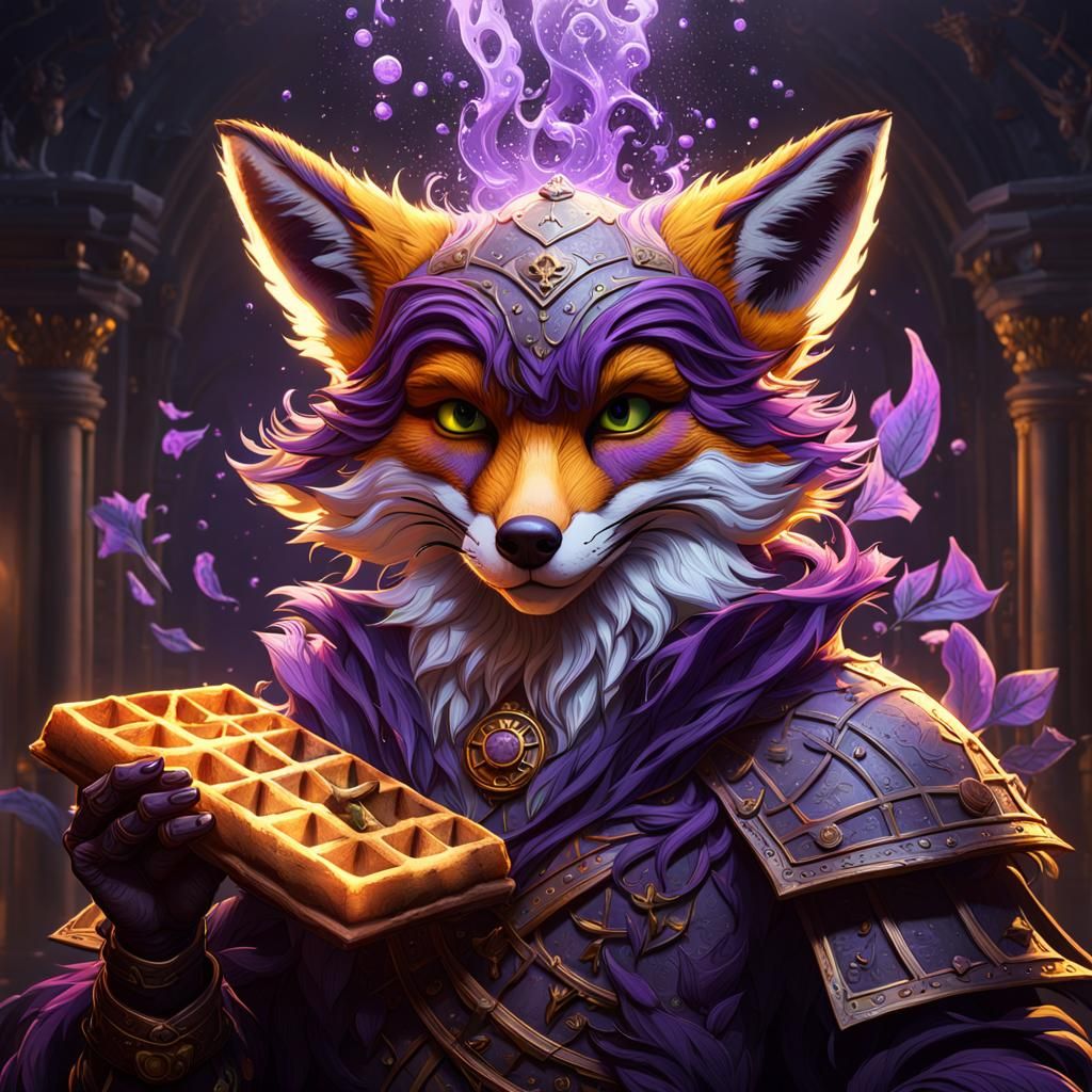 Waffles the Fox: Dark Fantasy Concept Art