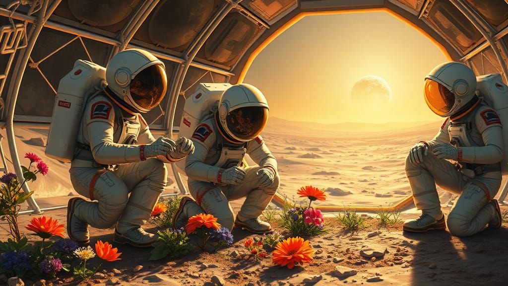 Moon Garden of Hope in Futuristic Geodesic Dome