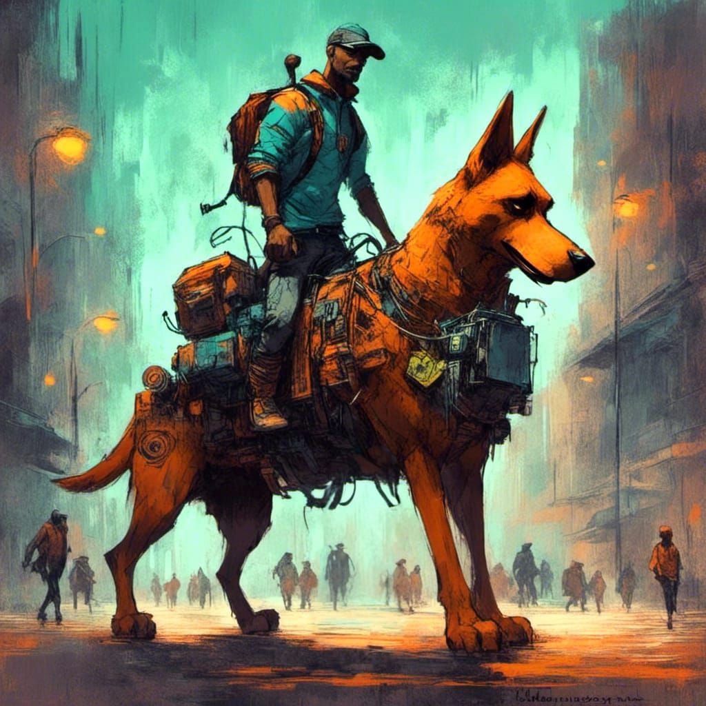 Cyberpunk Scooby-Doo Reimagined