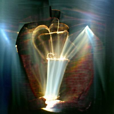 Radiant Heart Emitting Light