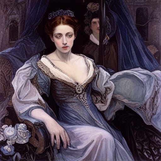 Ethereal Vampire Prayer in Fairycore Style