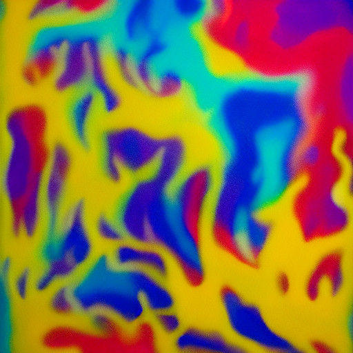 Dreamlike Abstract Expressionist Cat in Vibrant Color Fields