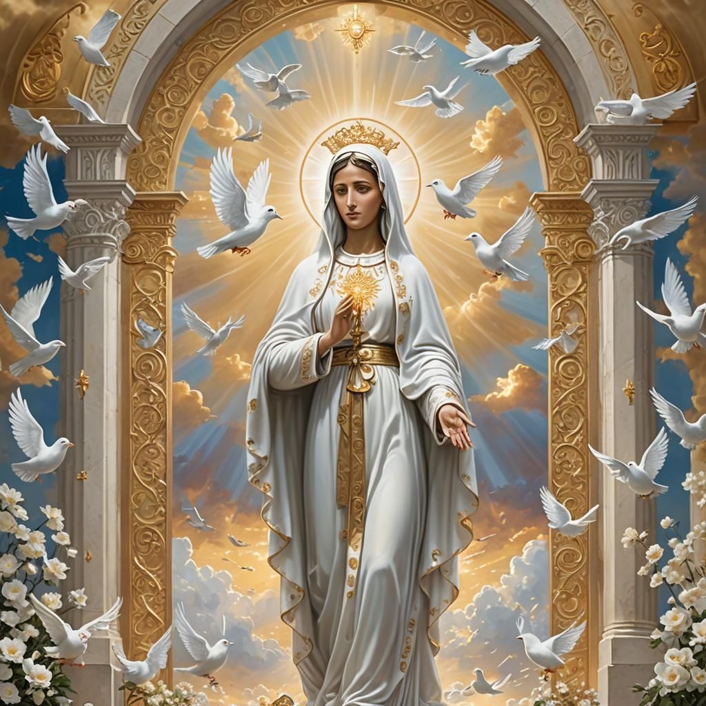 Lady of Fatima at Golden Gates of Heaven