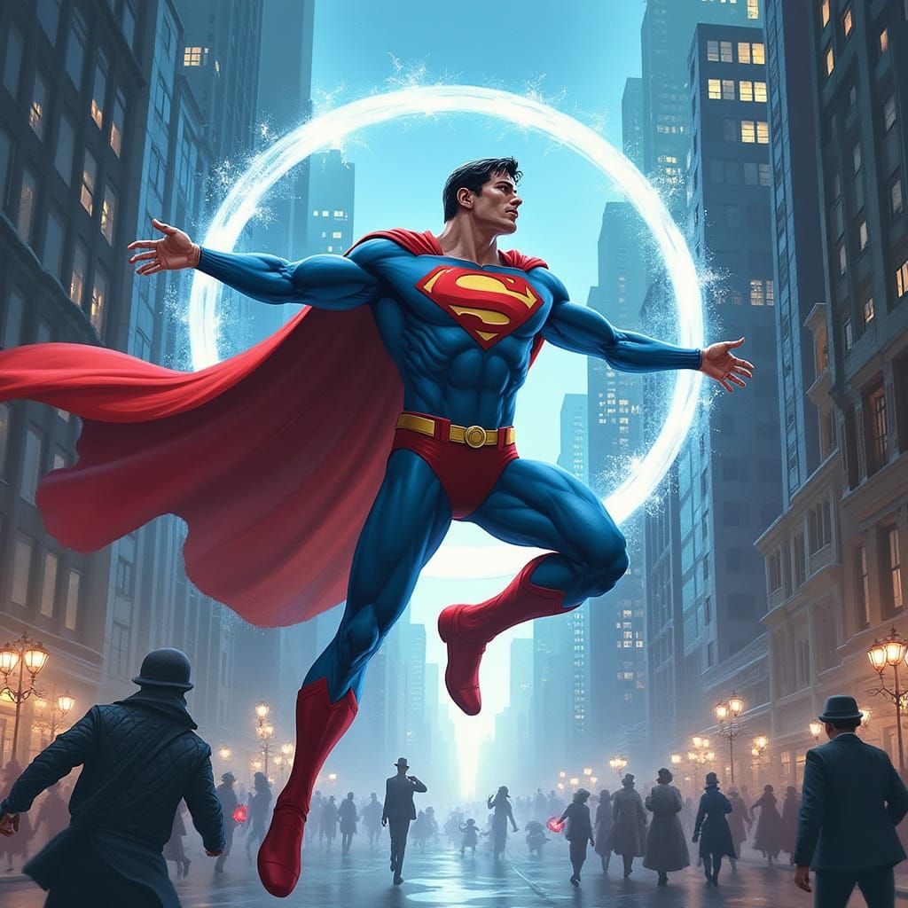 Superman Alters Time: A Futuristic Rendition