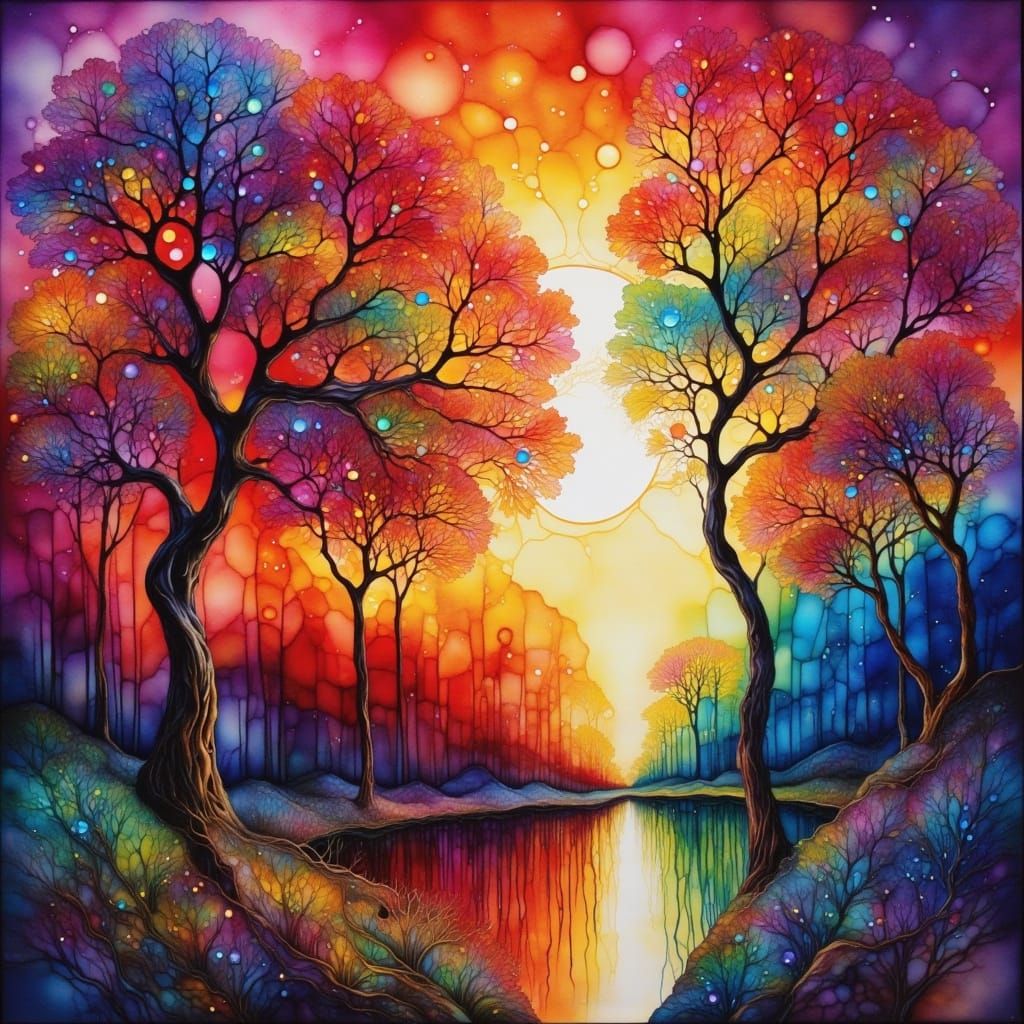 Abstract Emotional Landscape of Sadness