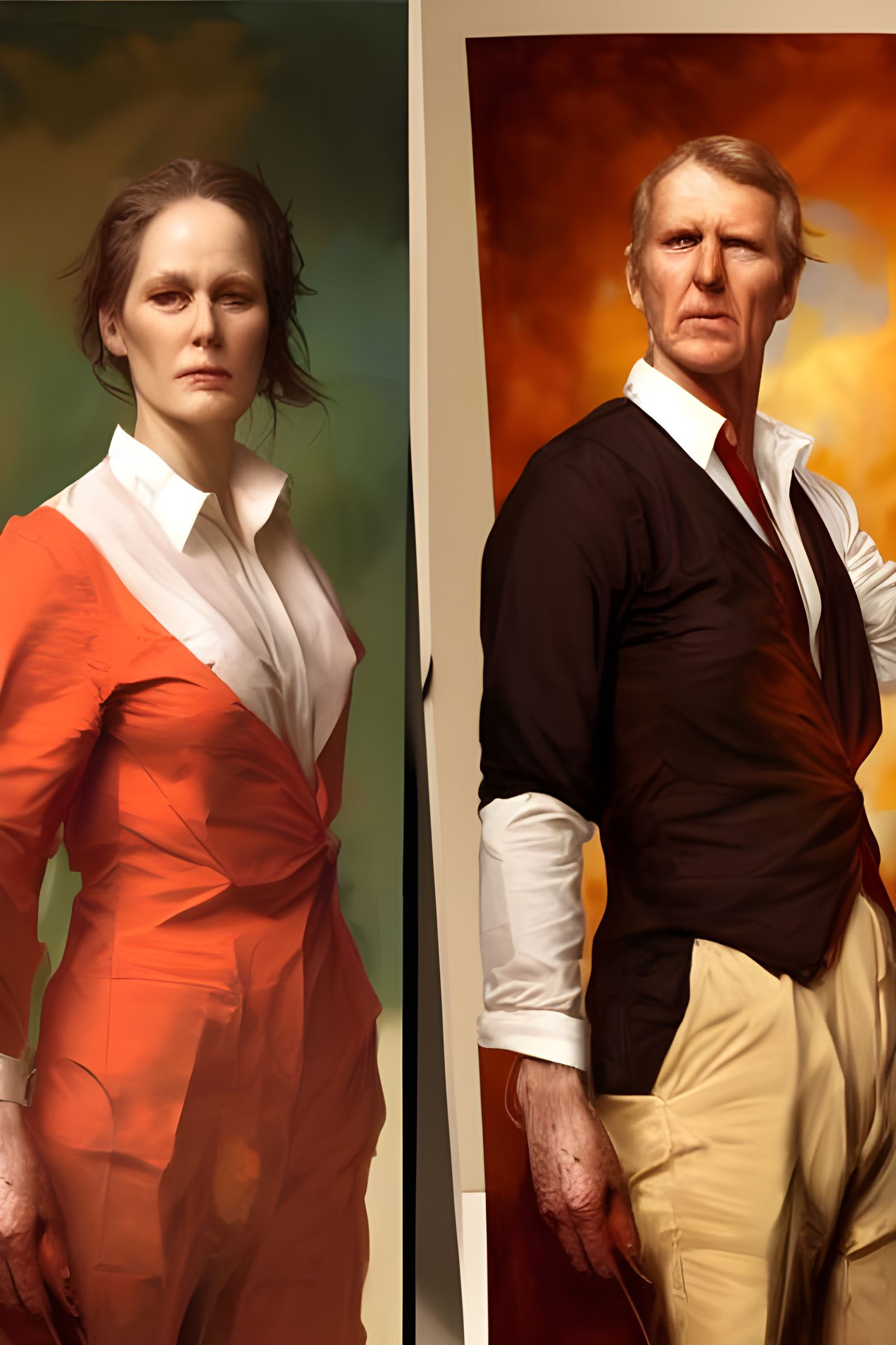 Hyperreal Portrait of People in Sunday Best