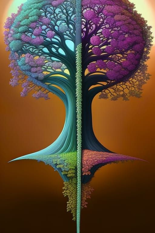 Heart Tree of Life: Summer Meets Winter