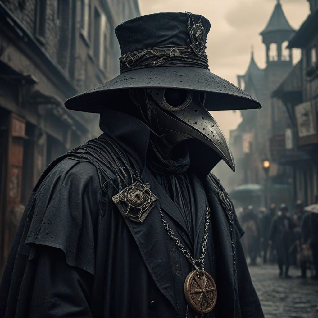 Epic Plague Doctor Portrait in Cinematic Digital Art