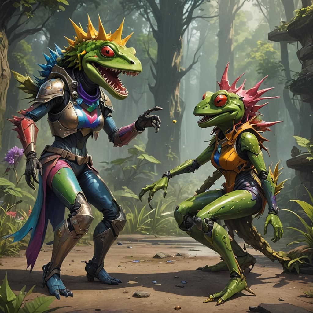 rainbow vex unity android woman laughing at a spiny fellow f...