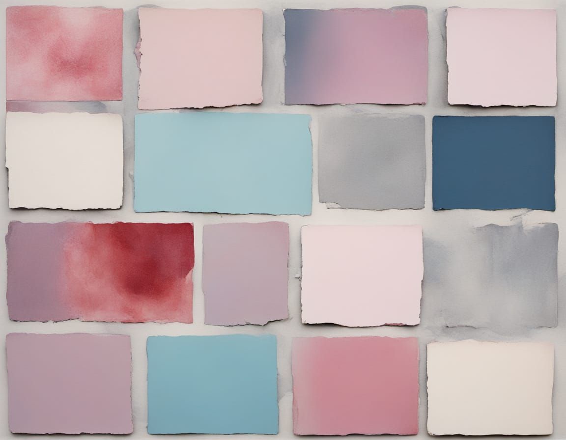 Abstract Surrealism Painting in Geometric Fluxus Style