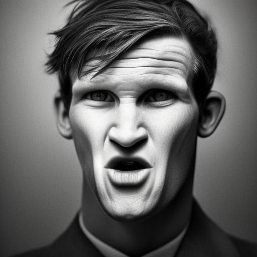 Matt Smith as Doctor Who: Evocative Portrait