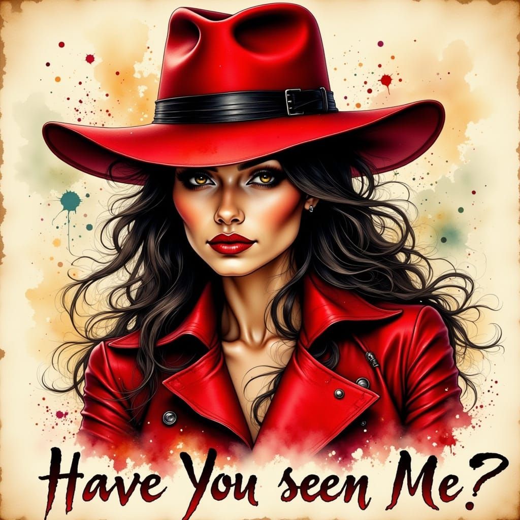 Carmen San Diego in Ink and Paint Style