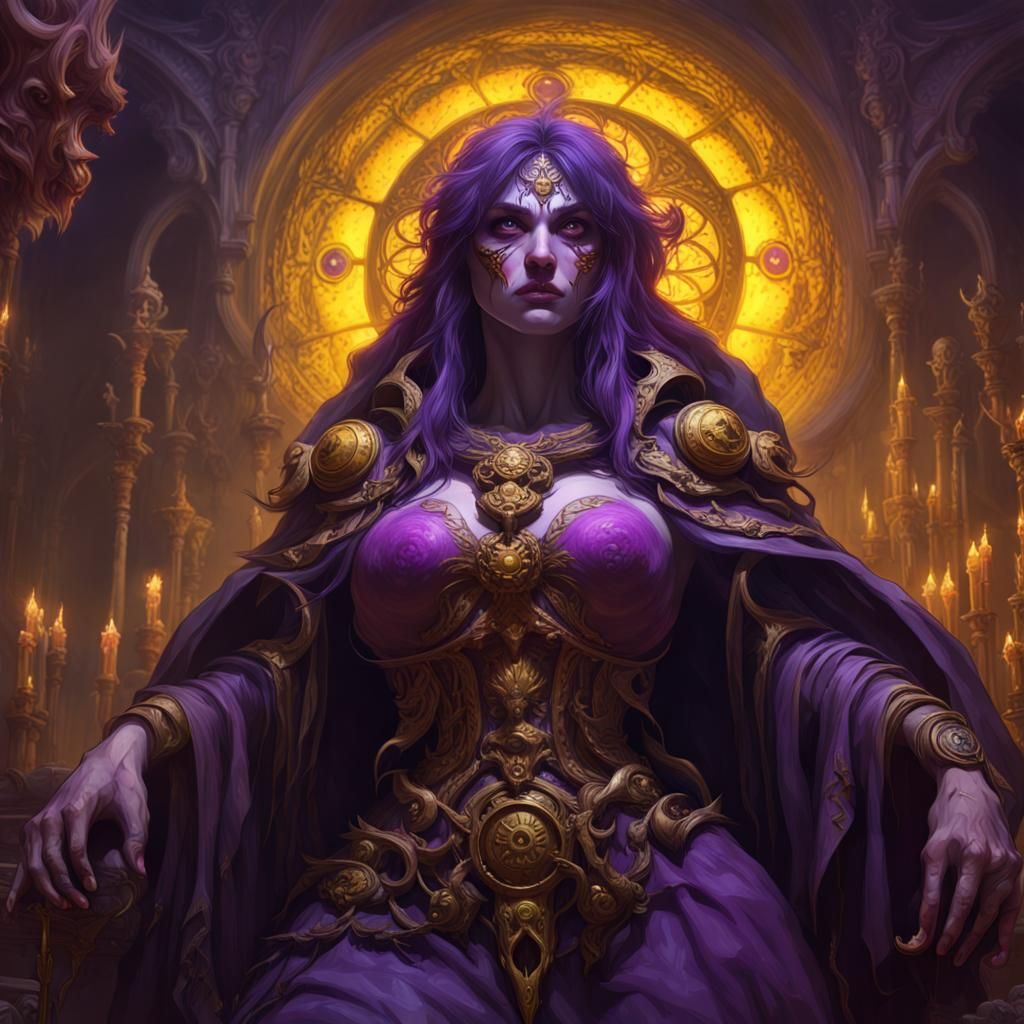 Rasphuia: Genius Spirit of Necromancy in Dark Fantasy Art