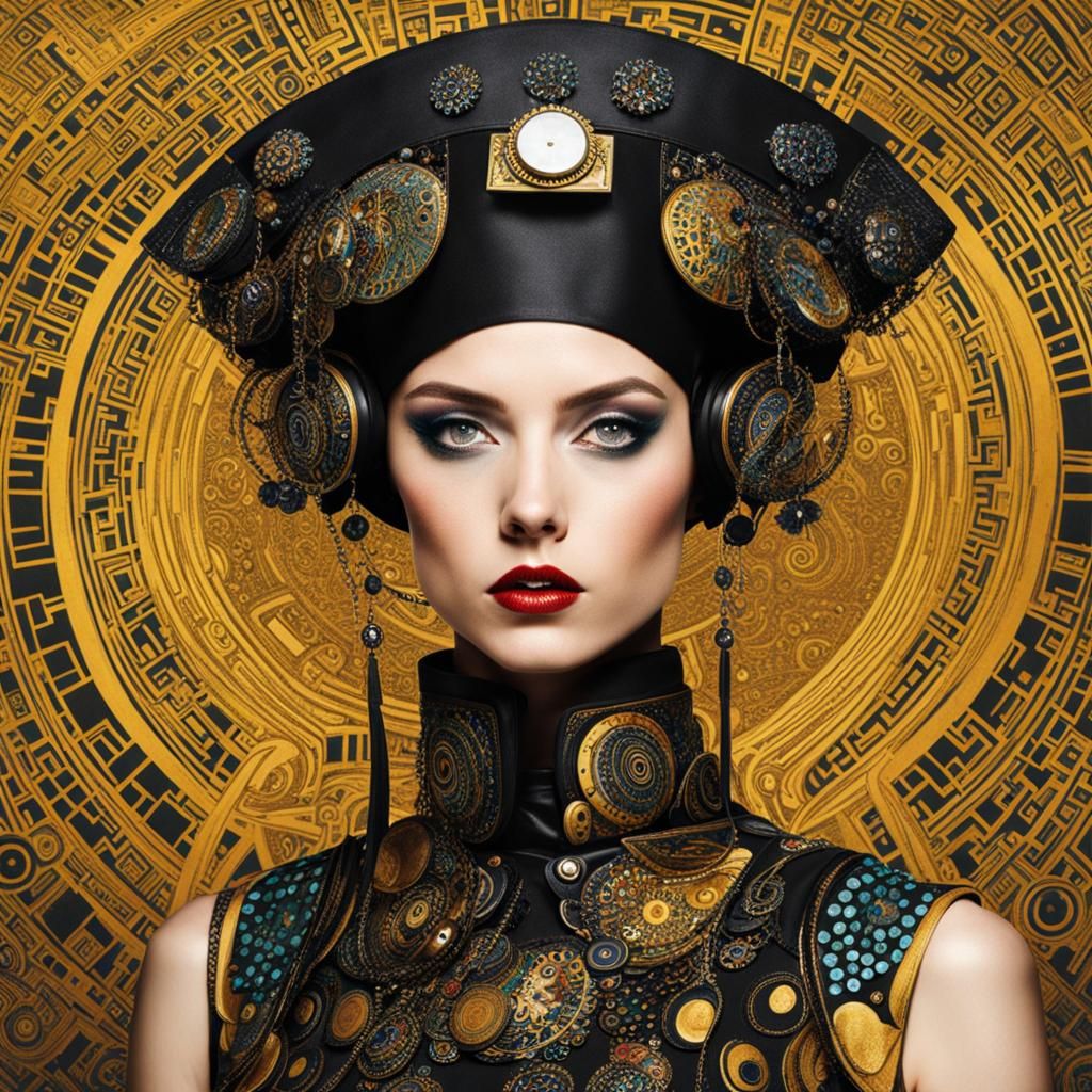 Hubris Modesty Klimt Punk Fusion Art