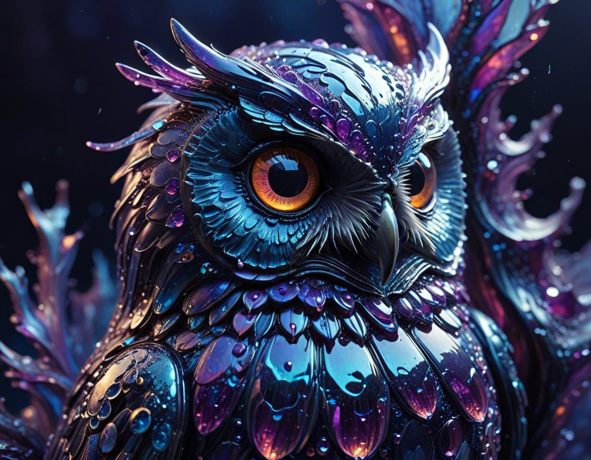 Ethereal Glass Forms Emerge in Vibrant Iridescent Hues