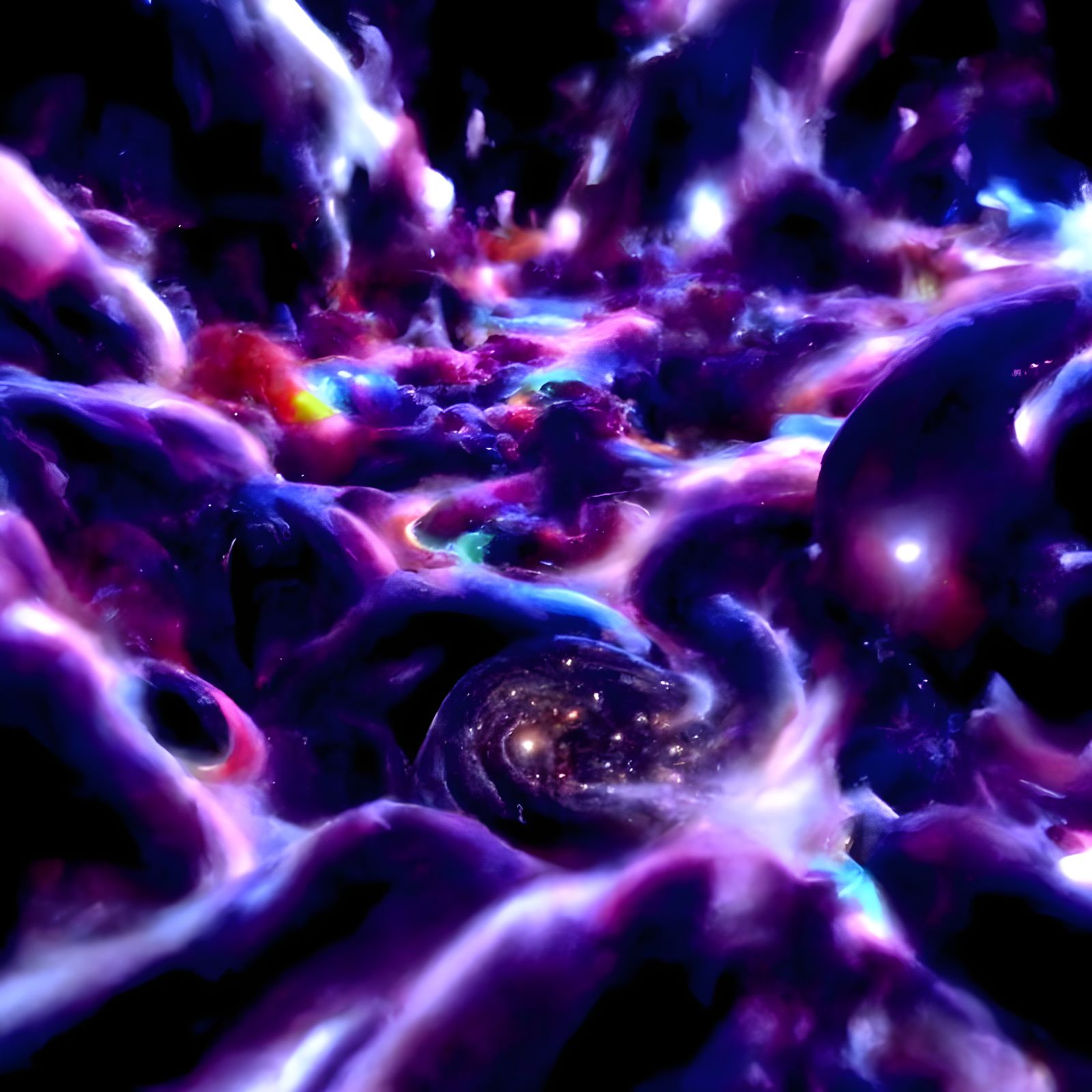 Abstract Simulated Universe Visualization