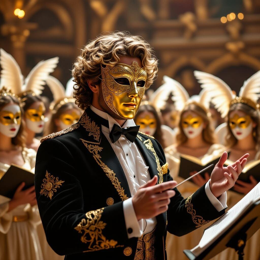 Angel Conductor in Baroque Style