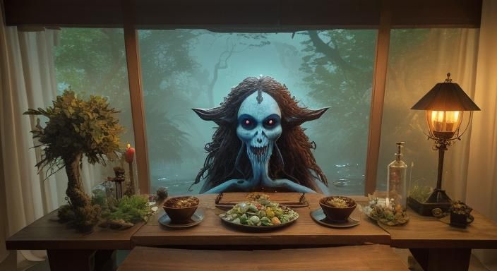 Hyperrealistic Tomato Fruit Monster Portrait